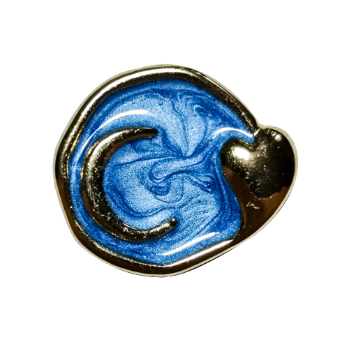 blue crescent moon
